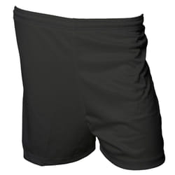 Precision Unisex Adult Micro-Stripe Football Shorts - XL, Black
