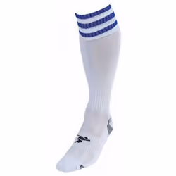 Precision Childrens/Kids Pro Football Socks - 3 UK-6 UK, White/Royal Blue