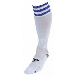 Precision Childrens/Kids Pro Football Socks - 3 UK-6 UK, White/Royal Blue