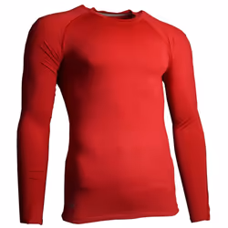 Precision Childrens/Kids Essential Baselayer Long-Sleeved Sports Shirt - M, Red
