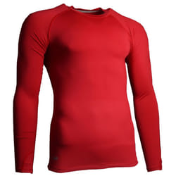 Precision Childrens/Kids Essential Baselayer Long-Sleeved Sports Shirt - M, Red