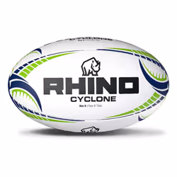 Rhino Cyclone Rugby Ball - 4, White