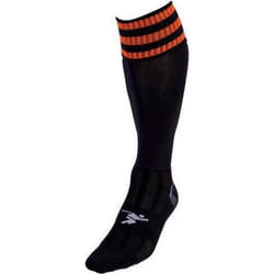 Precision Childrens/Kids Pro Football Socks - 12 UK Child-2 UK, Black/Tangerine