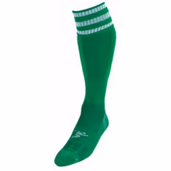Precision Childrens/Kids Pro Football Socks - 12 UK Child-2 UK, Green/White