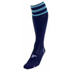 Precision Childrens/Kids Pro Football Socks - 12 UK Child-2 UK, Navy/Sky Blue