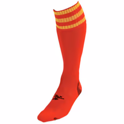 Precision Childrens/Kids Pro Football Socks - 12 UK Child-2 UK, Red/Yellow
