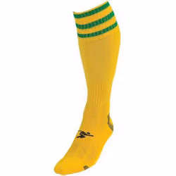 Precision Childrens/Kids Pro Football Socks - 12 UK Child-2 UK, Yellow/Green