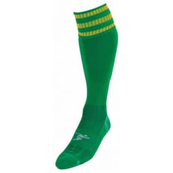 Precision Childrens/Kids Pro Football Socks - 3 UK-6 UK, Green/Gold