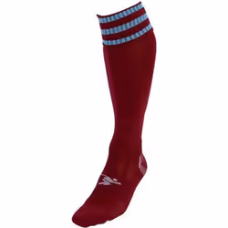 Precision Childrens/Kids Pro Football Socks - 3 UK-6 UK, Maroon/Sky Blue