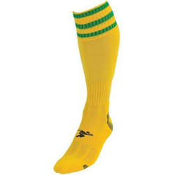 Precision Childrens/Kids Pro Football Socks - 3 UK-6 UK, Yellow/Green