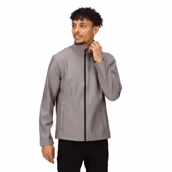 Regatta Mens Ablaze Printable Softshell Jacket - S, Rock Grey/Black