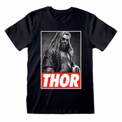 Thor Unisex Adult Photograph T-Shirt - M, Black