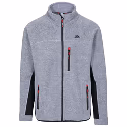 Trespass Mens Jynx Full Zip Fleece Jacket - XS, Platinum Stripe