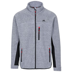 Trespass Mens Jynx Full Zip Fleece Jacket - XS, Platinum Stripe