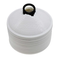 Precision Saucer Cones (Pack of 50) - One Size, White