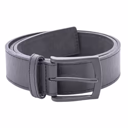 Duke Mens Ozzy Matte Leather Belt - 40in, Black