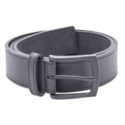 Duke Mens Ozzy Matte Leather Belt - 40in, Black