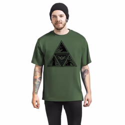 Nintendo Unisex Adult Triforce Legend Of Zelda T-Shirt - S, Green