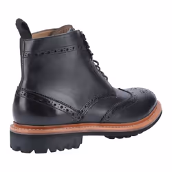 Cotswold Mens Rissington Commando Lace Up Leather Dress Boot - 8 UK, Black