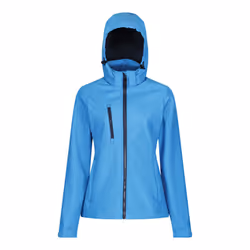 Regatta Womens/Ladies Venturer 3 Layer Membrane Soft Shell Jacket - 18 UK, French Blue/Navy
