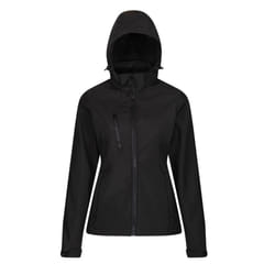 Regatta Womens/Ladies Venturer 3 Layer Membrane Soft Shell Jacket - 18 UK, Black