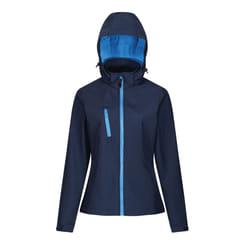 Regatta Womens/Ladies Venturer 3 Layer Membrane Soft Shell Jacket - 18 UK, Navy/French Blue