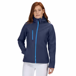 Regatta Womens/Ladies Venturer 3 Layer Membrane Soft Shell Jacket - 18 UK, Navy/French Blue