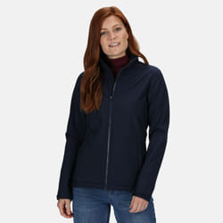Regatta Womens/Ladies Ablaze 3 Layer Membrane Soft Shell Jacket - 18 UK, Navy