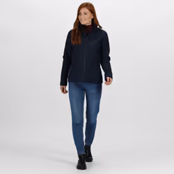 Regatta Womens/Ladies Ablaze 3 Layer Membrane Soft Shell Jacket - 18 UK, Navy