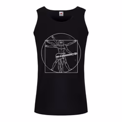 Grindstore Mens Da Vinci Rocker Vest Top - M, Black