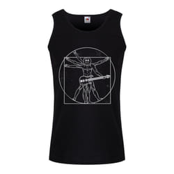 Grindstore Mens Da Vinci Rocker Vest Top - M, Black