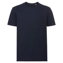Russell Mens Pure Organic Short-Sleeved T-Shirt - XS, French Navy