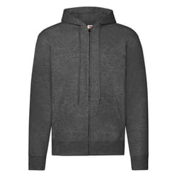 Fruit of the Loom Mens Hooded Sweatshirt - XXL, Dark Grey Heather