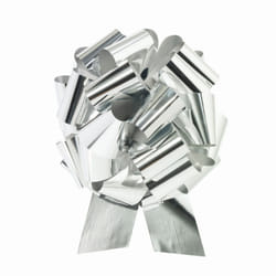 Forum Novelties Metallic Pull Bow - One Size, Metallic Silver
