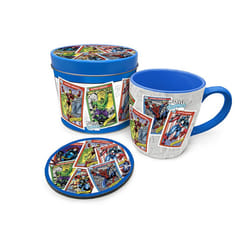 Marvel Collectors Cards Retro Mug and Coaster Set