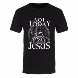 Grindstore Mens Not Today Jesus T-Shirt