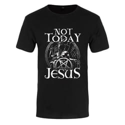 Grindstore Mens Not Today Jesus T-Shirt