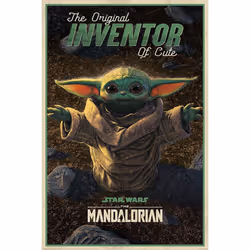 Star Wars: The Mandalorian Inventor of Cute Poster