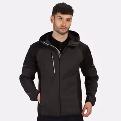 Regatta Mens X-Pro Coldspring II Fleece Jacket - 3XL, Black/Grey Marl