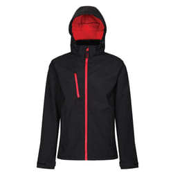 Regatta Mens Venturer 3 Layer Membrane Soft Shell Jacket - M, Black/Red