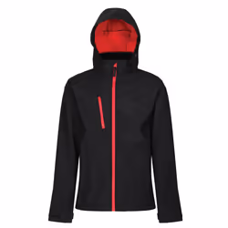 Regatta Mens Venturer 3 Layer Membrane Soft Shell Jacket - L, Black/Red
