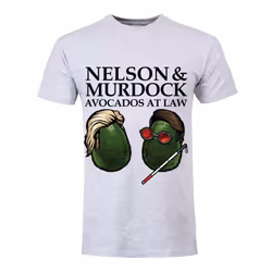Grindstore Mens Nelson & Murdock Avocados At Law T-Shirt - L, Grey