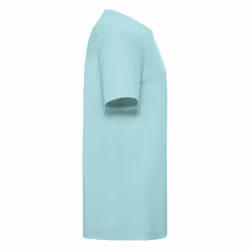 Russell Mens Organic Short-Sleeved T-Shirt - L, Aqua Blue
