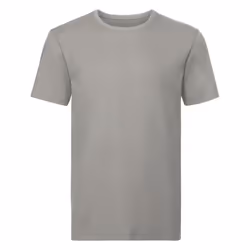Russell Mens Organic Short-Sleeved T-Shirt - 2XL, Stone
