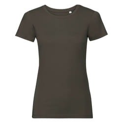 Russell Womens/Ladies Organic Short-Sleeved T-Shirt - XS, Dark Olive