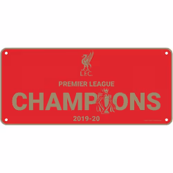 Liverpool FC Premier League Champions 2019-20 Plaque