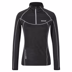Regatta Womens/Ladies Yonder Fleece Top - 12 UK, Black