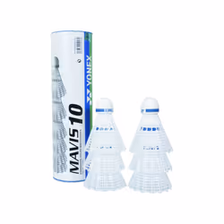 Yonex Mavis 10 Shuttlecock (Pack of 6) - One Size, White