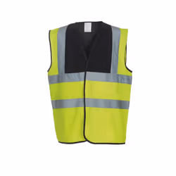 Yoko Adults Unisex Two Tone Class 1 Reflective Jacket - M, Hi Vis Yellow/Black