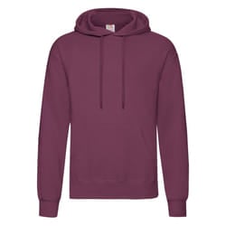 Fruit of the Loom Adults Unisex Classic Hooded Sweatshirt - 3XL, Burgundy